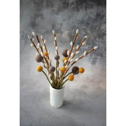 Gry &amp; Sif - Filtet kugle-blomst, 2cm, limegrn, 1 stk.