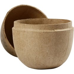 2-delt g, hndlavet i papmach&eacute;, 12 cm