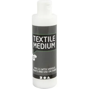 Textil-medium, Lav textil-maling ud af alm. maling,  100 ml 