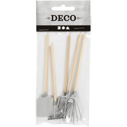 Haveredskaber, tr/metal, 5 stk blandet, lngde 11 cm