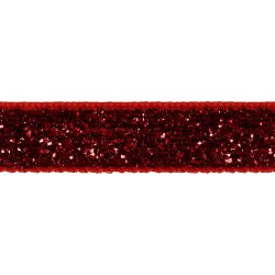 Bnd 10mm bred, rd glimmer, 5m