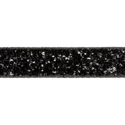 Bnd 10mm bred, sort glimmer, 5m