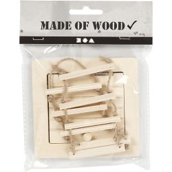 DIY - Loftlem og rebstige i krydsfiner, 9-20cm