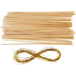 DIY - Kreativt minikit, 3 stk. Iskrystaller i halm