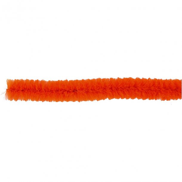 Chenille/piberenser, 6mm 30cm, orange