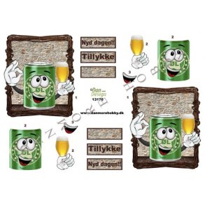 3D klippeark - l & Vin. Sjov dsel