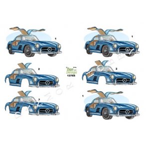3D ark - Biler, Mercedes sportsvogn, bl�