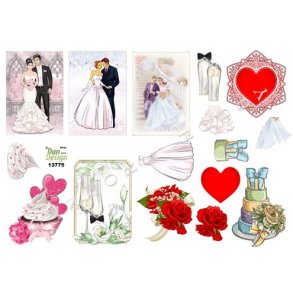 3D ark - Sm motiver til bryllupskort