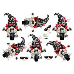 3D ark - Jul, sej julemor i piratforkl�dning p� motorcykel