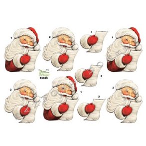 3D ark - Julemand med �nskelisten