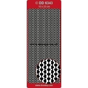 Stickers - Hjerte borter, guld