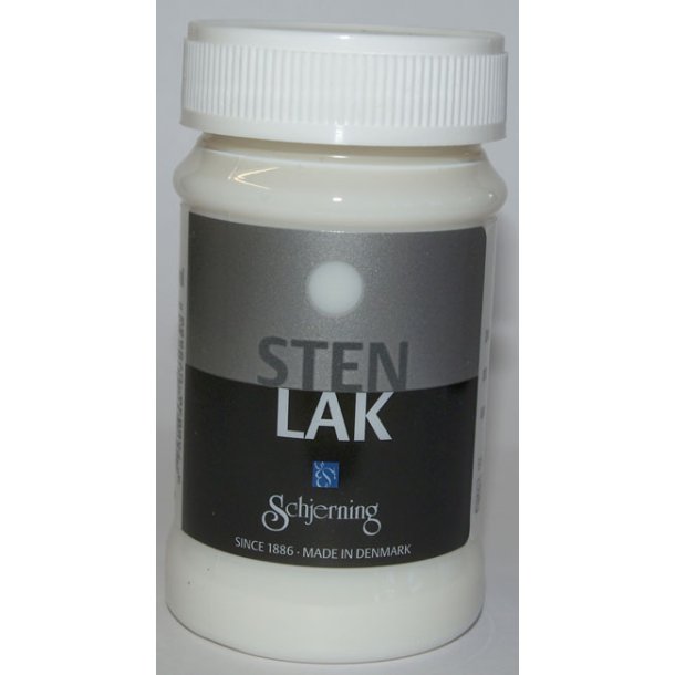 Stenlak fra Schjerning, 100 ml blank vandbaseret lak