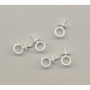 Sutter, hvide, �8x19mm, 10stk