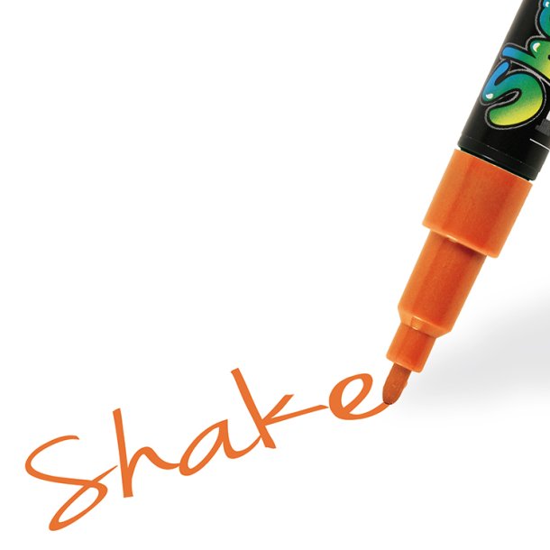 Shake Tusch, stregtykkelse: 2,5 mm/fine, mango/varm orange,1stk.