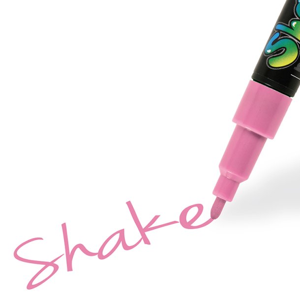 Shake Tusch, stregtykkelse: 2,5 mm/fine, azalea/rosa,1stk.