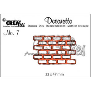 Dies/skre stencil, mursten, 48x32 mm