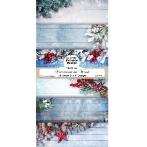 Papirblok i slimcard strrelse 10x21cm, 6 design, 18 ark, 