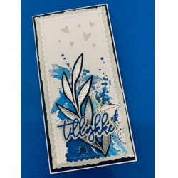 Dies/skre stencil, Rustikker baser/rektangler til Mini-slimkort, 5 dies.