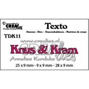 Die/skre stencil, Knus & Kram, 1 die