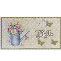 Dies/skre stencil, Slimline A fra Crealies, 3 dies