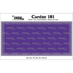 Dies/skre stencil, Slimline A fra Crealies, 3 dies