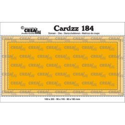 Dies/skre stencil, Slimline D fra Crealies, 3 dies