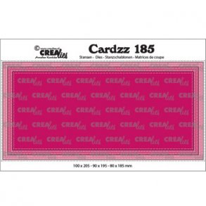 Dies/skre stencil, Slimline E fra Crealies, 3 dies