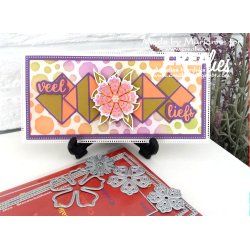 Dies/skre stencil, Slimline G fra Crealies, 3 dies