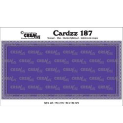 Dies/skre stencil, Slimline G fra Crealies, 3 dies