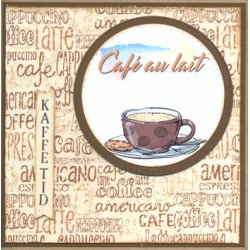 Felicita Toppers, "Coffee Time" 18 ark, 6 designs, 9x9cm