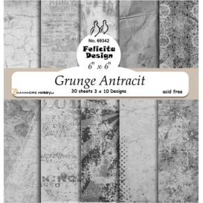 Papirblok fra Felicita Design, gr motiver, 15x15cm, 30 ark