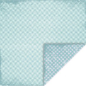 Scrappapir ca. 30x30cm, sm hjerter & sm blomster, 2-sidet, 200g