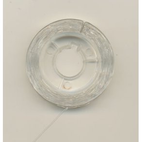Elastisk smykketrd, klar, 0,8mm x 10m