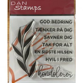 Akrylstempel, de svre tekster 