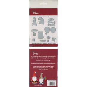 Die/sk�re stencil, Skandinaviske nisser, 15 dies