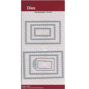 Die/sk�re stencil, Rammer & manillam�rke til sm� kort, 7 dies