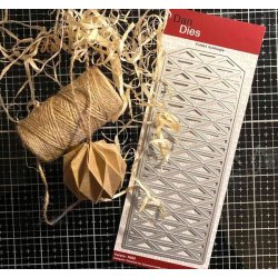 Die/skre stencil, Foldet julekugle, 1 die.