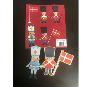 Dies/sk�re stencils, Garder & N�ddekn�kker, ca. 3x8 cm, 24 dies.