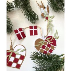 Die/skre stencil, Dan-Dies' Flettet hjerte, ca. 8x7,5 cm, 1 die.