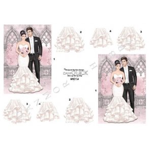 3D ark - Bryllup, brudepar