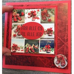 Dixi Craft Epoxy Toppers, Sm julemotiver m/rde stvler