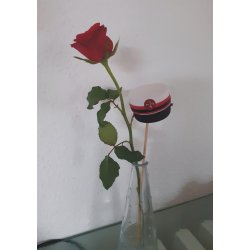 Dies/skre stencil, By Lene's foldet studenterhue, ca. 5x2cm, BLD1275