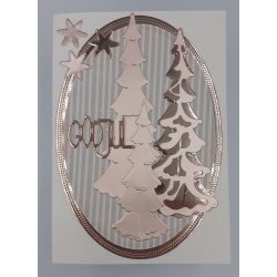 Dies/skre stencil, By Lene's Grantrer m/sne, ca. 4,5x11,5cm, BLD1299