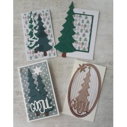 Dies/skre stencil, By Lene's Grantrer m/sne, ca. 4,5x11,5cm, BLD1299