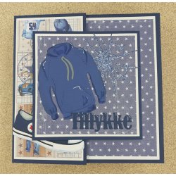 Dies/skre stencil, By Lene's, Hoodie/httetrje, ca. 6x7cm, 3 dies, BLD1322