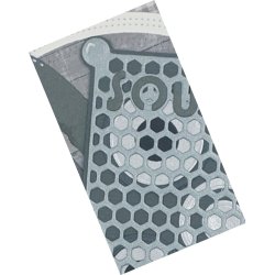 Dies/skre stencil, By Lene's  Soundbox, ca. 5,5x8cm, 9 dies, BLD1324