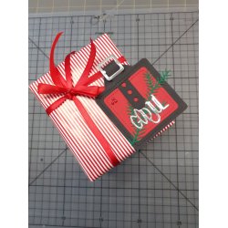 Dies/skre stencil, By Lene's  "Tag" m/sjove detaljer, ca. 6,8x15,7cm, 6 dies, BLD1325