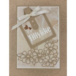 Die/skre stencil, By Lene's Blomster hjrne, ca. 10x6,5cm, BLD1330