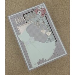 Dies/skre stencil, By Lene's hngende hjerter, ca. 3,5x5,7cm, 2 dies, BLD1327