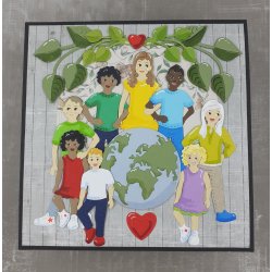 Die/skre stencil, By Lene's Store brn, ca. 3,5x8cm, 7 dies, BLD1355